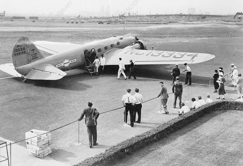 Boeing 247 airliner, 1930s - Stock Image - C014/8774 - Science Photo Library